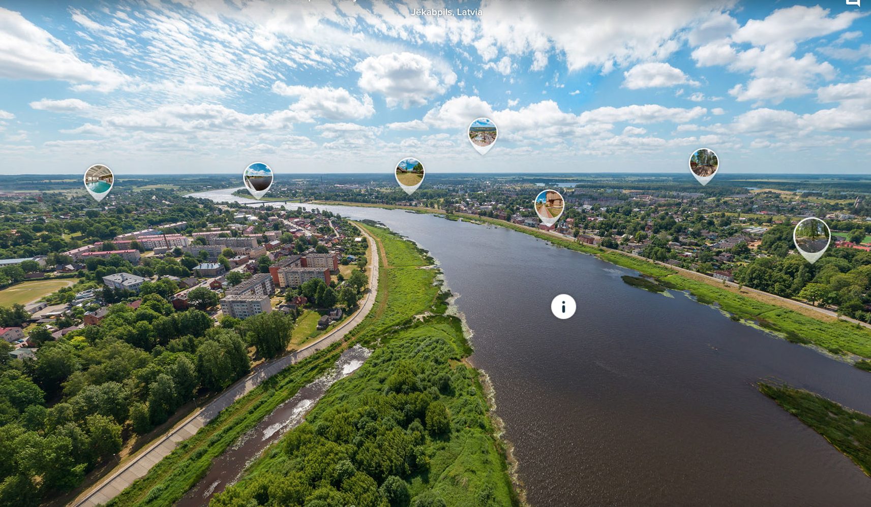Jēkabpils city virtual tour - LATVIA INSIDE VR - Discover Latvia in ...